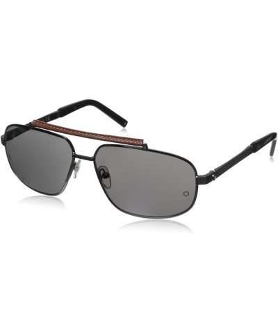 Men's MB455S Metal Sunglasses Metal/Smoke Smoke $97.28 Aviator