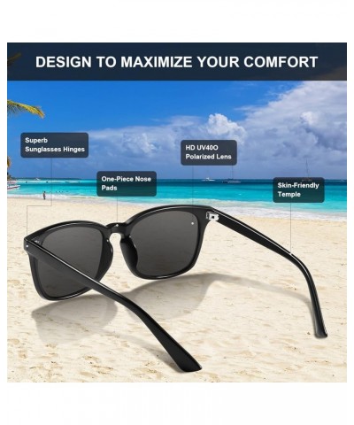 Sunglasses Womens Trendy Classic Retro Style Polarized Sunglasses for Women and Men UV Protection Black Grey&silver&blue $8.6...