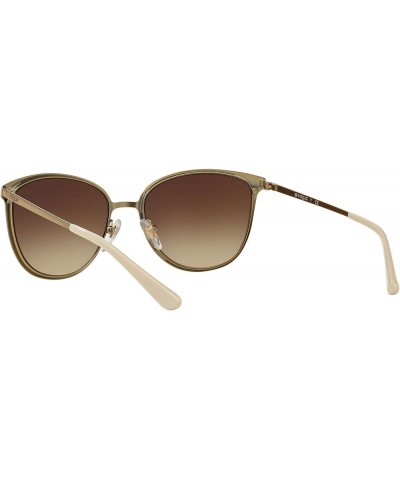 Women's Vo4002s Round Sunglasses Top Matte Beige/Brushed Gold/Brown Gradient $18.47 Round