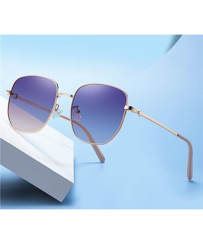 Large Frame Square Men Women Sunglasses Polarized Outdoor Vacation Beach Commuter Trend UV400 Sunglasses Gift F $17.00 Designer