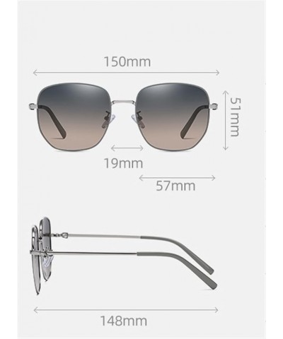 Large Frame Square Men Women Sunglasses Polarized Outdoor Vacation Beach Commuter Trend UV400 Sunglasses Gift F $17.00 Designer