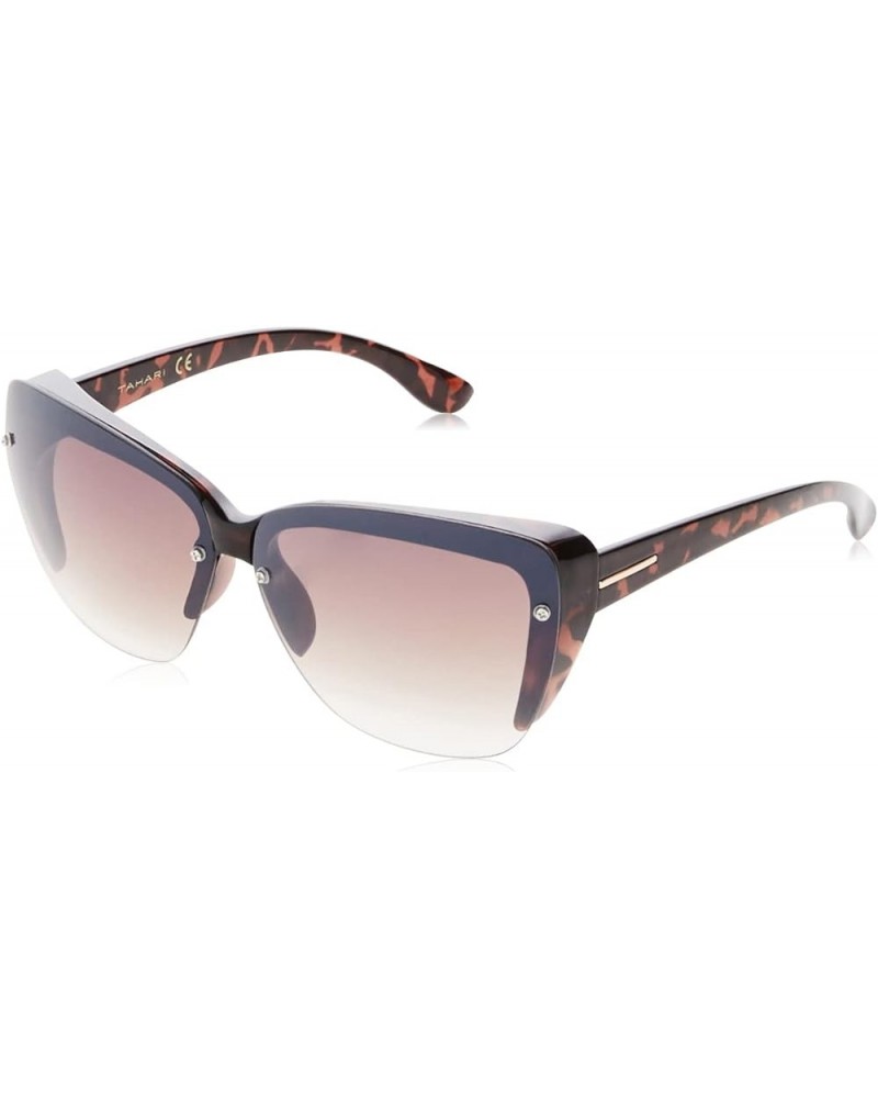 Women's TH784 Rectangular-Shaped Sunglasses with 100% UV Protection, 64 mm Tortoise $18.93 Cat Eye