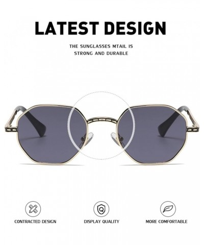 Fashion Metal Small Frame Sunglasses for Men and Women Outdoor Beach Vacation Sunglasses (Color : B, Size : 1) 1 C $19.99 Des...