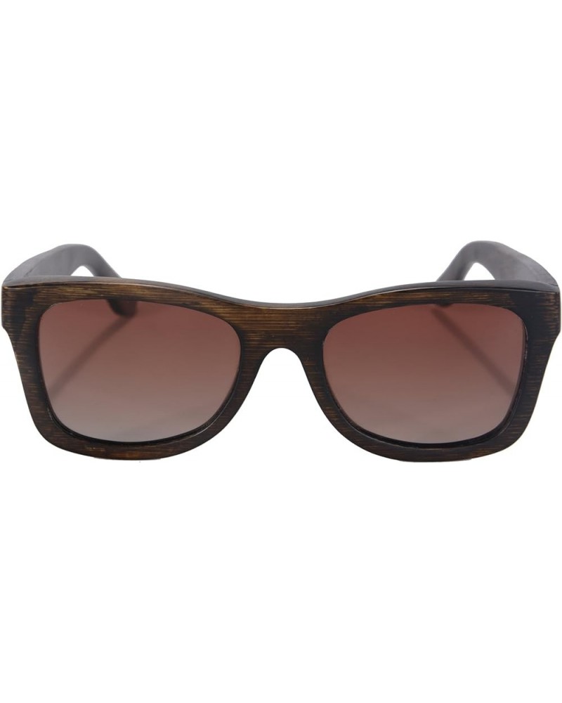 Bamboo Wood Sunglasses Polarized Wooden Frame UV400 Summer Eyewear-SG6001 Bamboo Brown gradient brown $8.84 Wayfarer