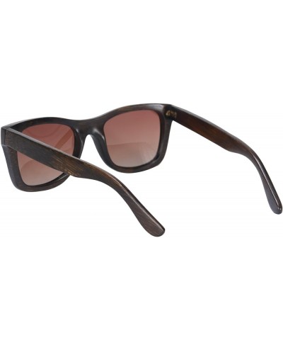 Bamboo Wood Sunglasses Polarized Wooden Frame UV400 Summer Eyewear-SG6001 Bamboo Brown gradient brown $8.84 Wayfarer