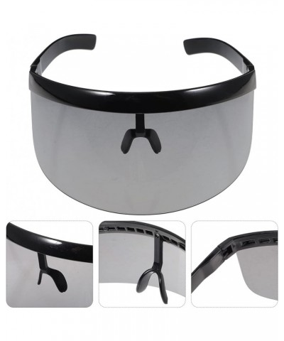 New Super Large Eyewear Sunglasses Anti-peep Sunglasses Unisex Windproof Sunglasses (Dark Brown) Black $8.87 Oversized