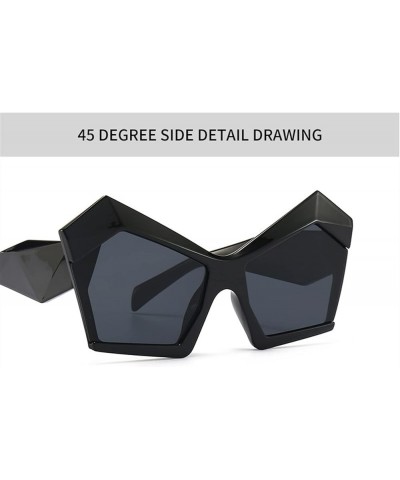 Men and Women Street Sunglasses Outdoor Sun Shades Beach Party Sunglasses (Color : B, Size : Medium) Medium G $20.30 Designer