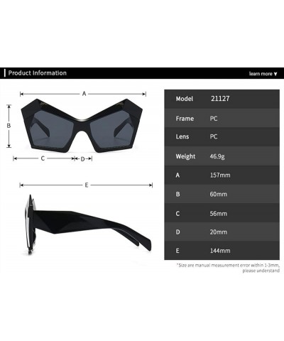 Men and Women Street Sunglasses Outdoor Sun Shades Beach Party Sunglasses (Color : B, Size : Medium) Medium G $20.30 Designer