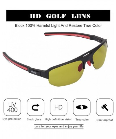 High Definition Golf Ball Finder Sport Glasses for Men Women Golf Sunglasses Golf Glasses Pickleball Eyewear MZ861 865 Black ...