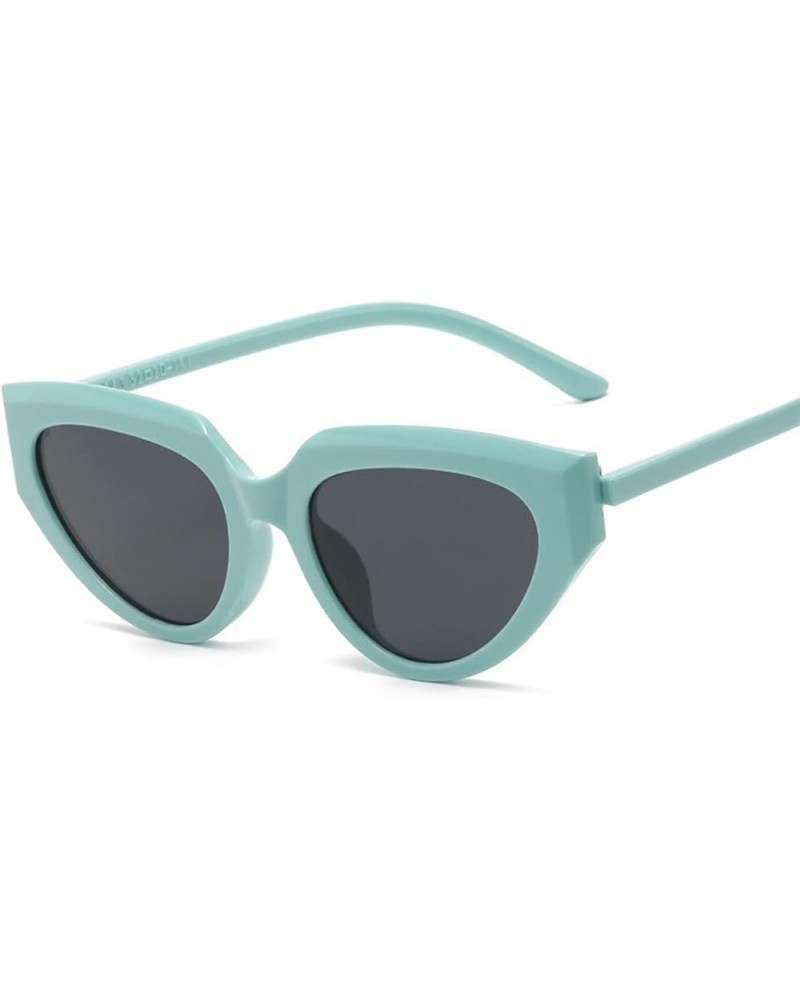 Men and Women Triangle Cat Eye Small Frame Decorative Sunglasses (Color : F, Size : 1) 1 E $15.85 Designer