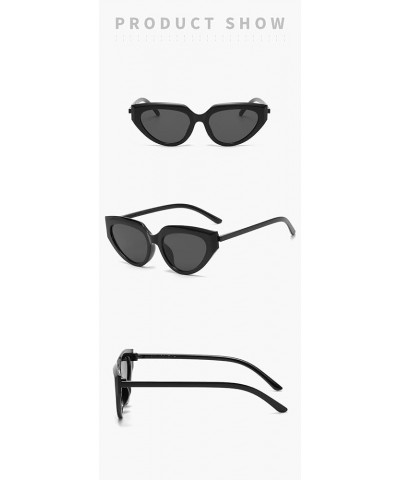 Men and Women Triangle Cat Eye Small Frame Decorative Sunglasses (Color : F, Size : 1) 1 E $15.85 Designer