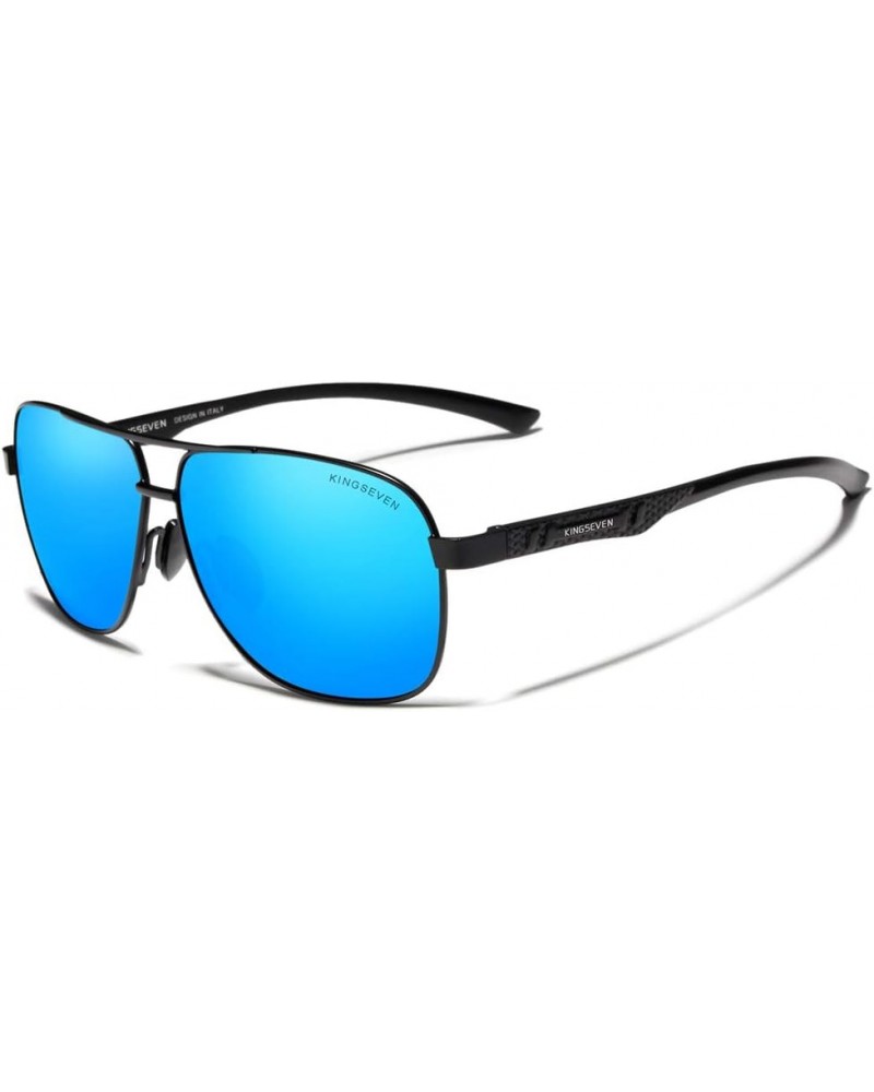 Brand Men's Sunglasses Polarized UV400 Al-Mg Ultra Light 7188 Black Blue $12.96 Square