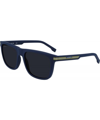 Men's L959s Rectangular Sunglasses Matte Blue $58.80 Rectangular