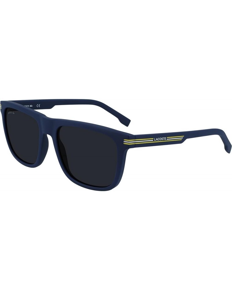 Men's L959s Rectangular Sunglasses Matte Blue $58.80 Rectangular