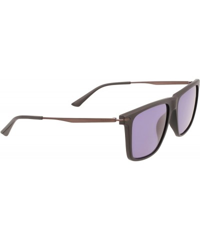 Men's Ck22518s Sunglasses Matte Black $43.56 Pilot