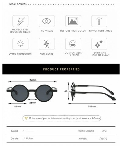 Women's Round Outdoor Small frame personality Sunglasses 1 $15.85 Designer