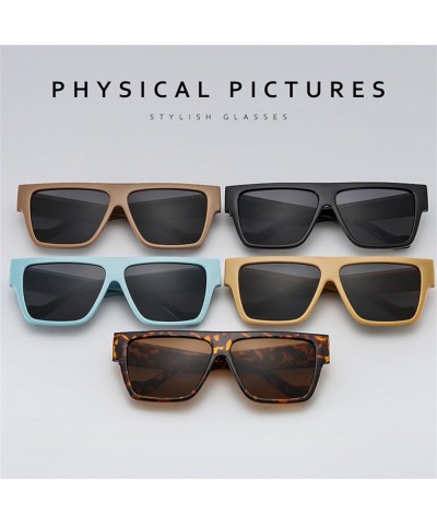 Square Large Frame Men's And Women's Sunglasses Outdoor Shoot Trendy Vacation Sports Commuter Sunglasses Gift B $21.10 Sport