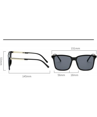 Retro Men's Street Style Sunglasses, Outdoor Vacation Beach Glasses (Color : B, Size : Medium) Medium B $11.17 Designer