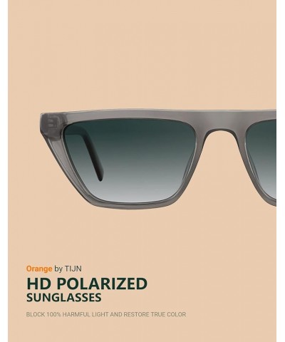 Oversized Square Cateye Polarized Sunglasses for Women Men Big Trendy Sunnies 01.dimgrey $7.37 Oversized