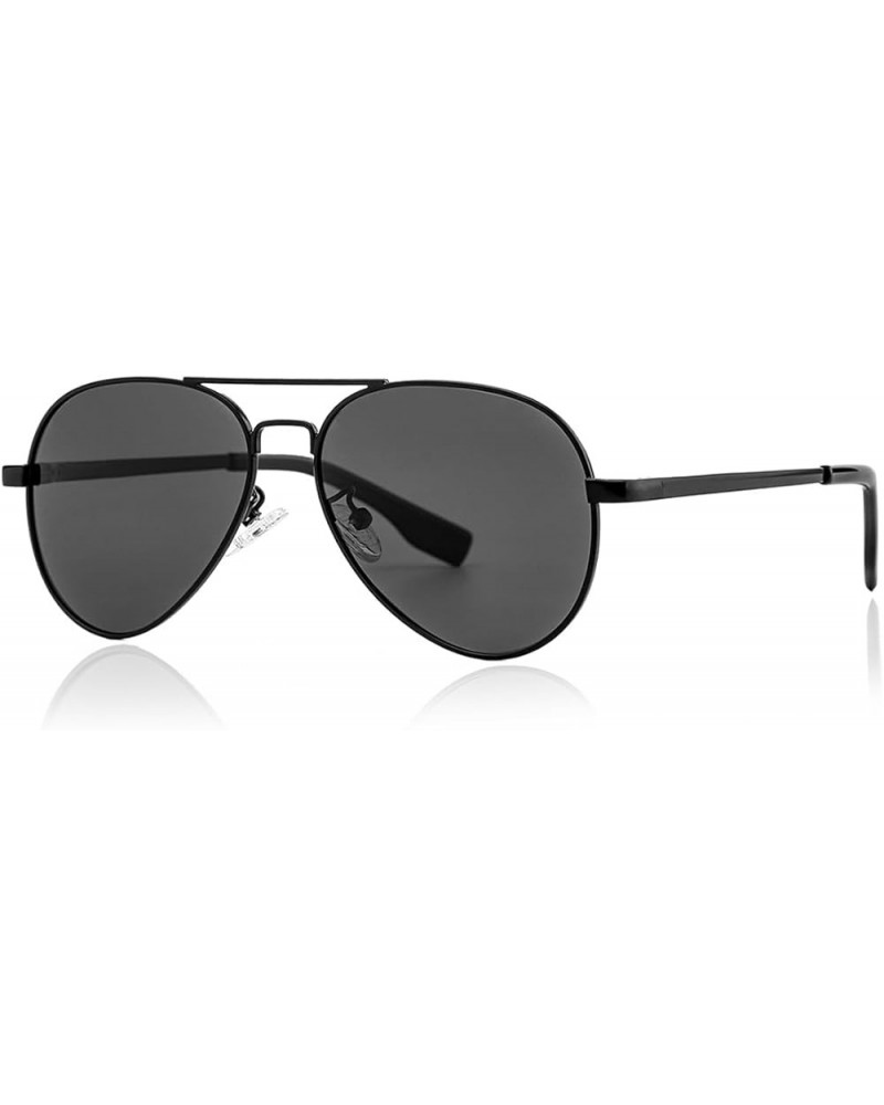 Polarized Classic Vintage Aviator Sunglasses for Men Women Large Frame Retro 70s Sunglasses Z2 Metal Black/Grey $9.35 Oversized