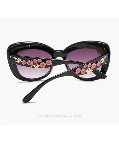 Retro Cat Eye Men and Women Fashion Outdoor Vacation Decorative Sunglasses (Color : D, Size : 1) 1 C $15.28 Designer