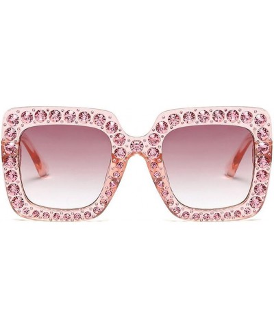 Goggles Women Sparkling Crystal Sunglasses Oversized Square Frame eyewear C9 $8.81 Goggle