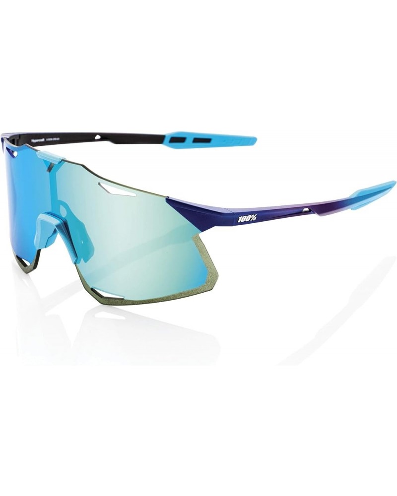 Hypercraft Sport Performance Sunglasses - Sport and Cycling Eyewear Matte Metallic Into the Fade - Blue Topaz Multilayer Mirr...