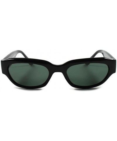 Classic Mens Womens Vintage Retro Fashion Small Rectangle Sunglasses Black $9.71 Rectangular