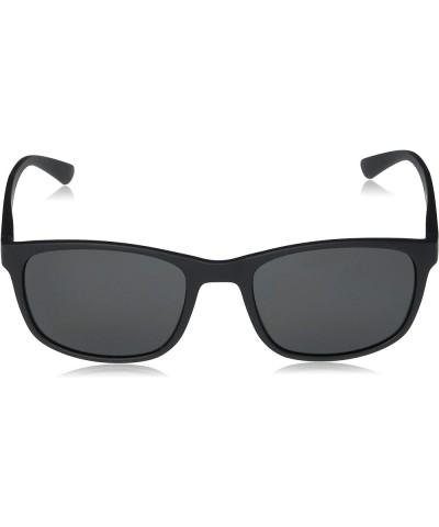 Men's Ck20544s Rectangular Sunglasses Matte Black/Solid Smoke $38.23 Rectangular