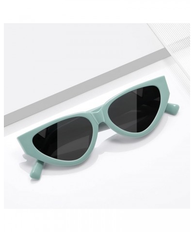 Cat Eye Sunglasses for Women Men Trendy Cateye Women's Vintage Classic Retro Sun Glasses Blue/Grey Grey $8.84 Cat Eye