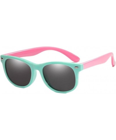 Kids Polarized Sunglasses Green Pink $8.09 Designer