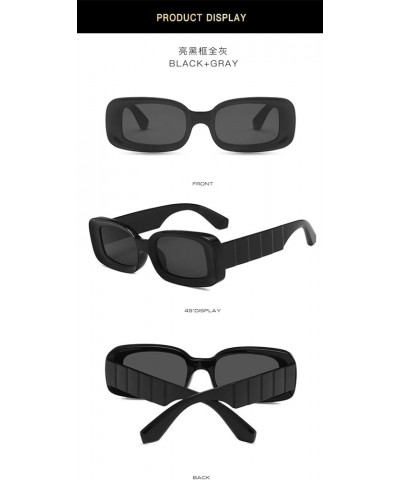 Square Frame Fashion Small Frame Sunglasses Men and Women Outdoor Vacation Decorative Sunglasses (Color : H, Size : 1) 1A $15...