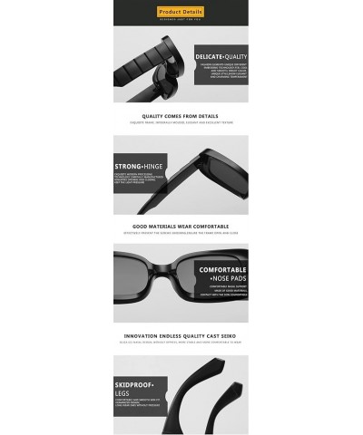 Square Frame Fashion Small Frame Sunglasses Men and Women Outdoor Vacation Decorative Sunglasses (Color : H, Size : 1) 1A $15...