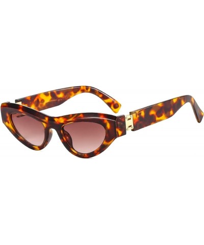 Fashionable cat Eye Retro Sunglasses for Men and Women (Color : A, Size : Medium) Medium F $13.87 Designer