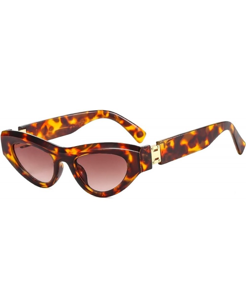 Fashionable cat Eye Retro Sunglasses for Men and Women (Color : A, Size : Medium) Medium F $13.87 Designer