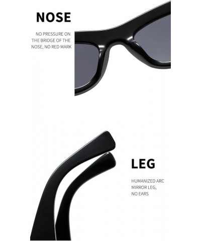 Fashionable cat Eye Retro Sunglasses for Men and Women (Color : A, Size : Medium) Medium F $13.87 Designer