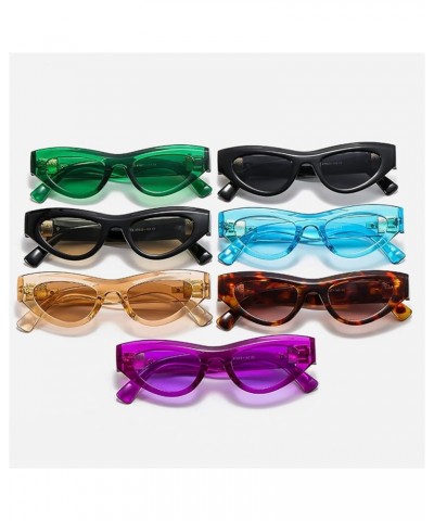 Fashionable cat Eye Retro Sunglasses for Men and Women (Color : A, Size : Medium) Medium F $13.87 Designer