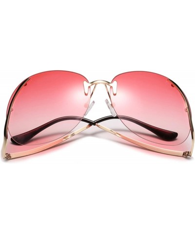 Frameless Fashion Woman Vacation Beach Decorative Sunglasses (Color : 6, Size : 1) 1 2 $16.15 Designer