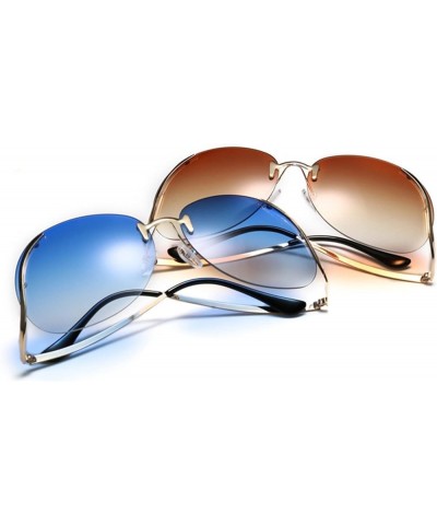 Frameless Fashion Woman Vacation Beach Decorative Sunglasses (Color : 6, Size : 1) 1 2 $16.15 Designer