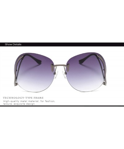 Frameless Fashion Woman Vacation Beach Decorative Sunglasses (Color : 6, Size : 1) 1 2 $16.15 Designer