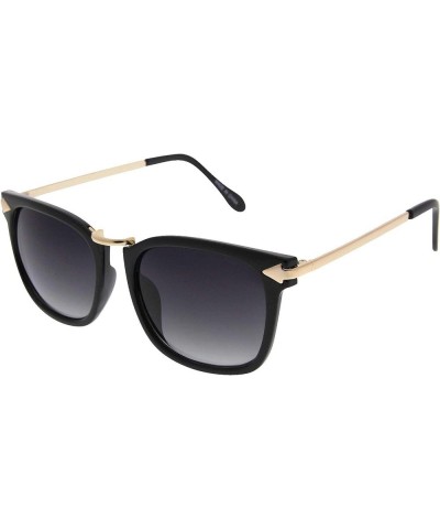 Women's Arrow Style Sunglasses Black With Gold Trim $8.69 Square