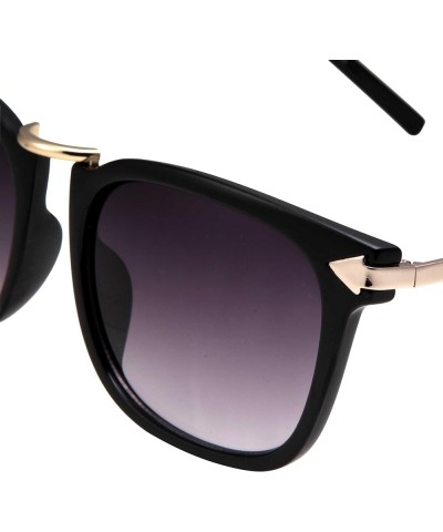 Women's Arrow Style Sunglasses Black With Gold Trim $8.69 Square