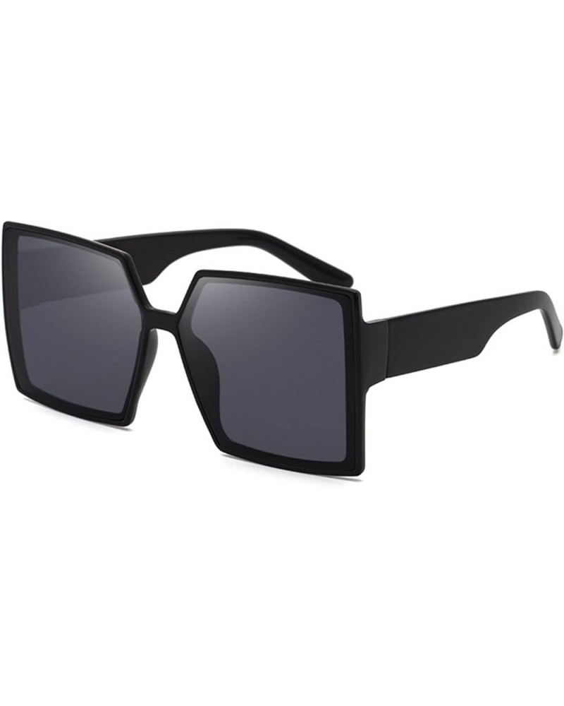 Fashion Men and Women Large Box Sunglasses Holiday Beach Decorative Sunglasses (Color : D, Size : 1) 1A $9.61 Designer