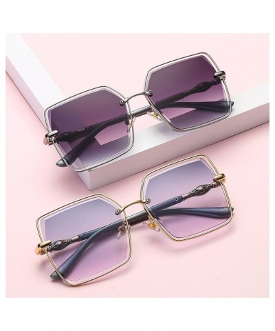 Big Frame Street Fashion Sunglasses Men and Women (Color : A, Size : Medium) Medium G $19.75 Designer