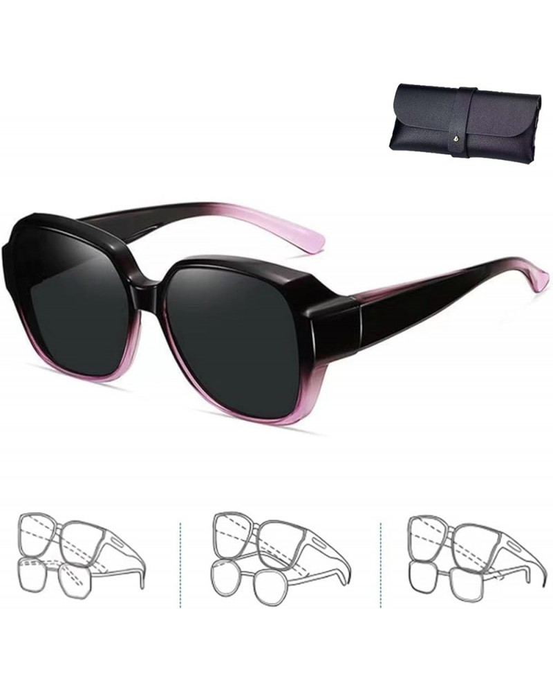 Maysprings Snap Shades Sunglasses, Maysprings Sunglasses Over Glasses, Sunglasses for Women Men Purple-b $9.84 Round