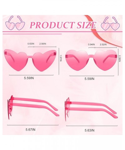 100 Pairs Heart Shaped Sunglasses for Women Heart Sunglasses Bulk Cat Eye Glasses for Bachelorette Party Favors 100-rose Red ...