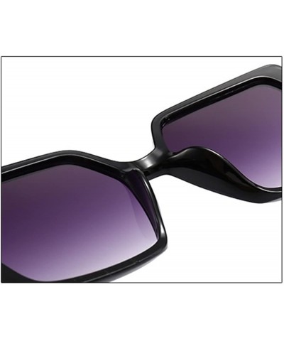 Square Metal Large Frame Fashion Sunglasses for Men and Women (Color : D, Size : 1) 1 B $12.80 Designer