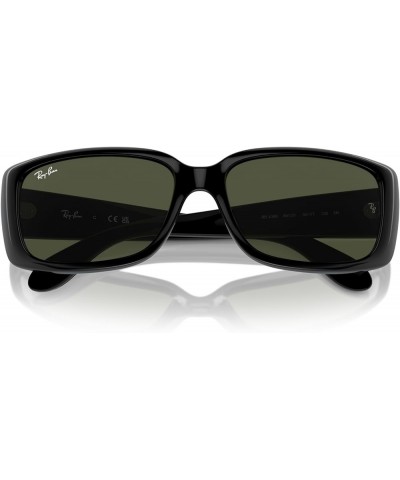 Women's RB4389 Square Sunglasses Black/Green $44.85 Square