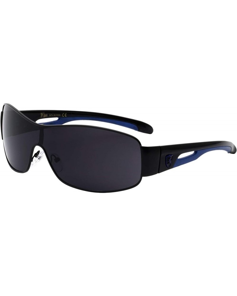 Pulse - One Piece Shield Sports Sunglasses Blue $20.94 Wayfarer