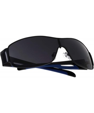 Pulse - One Piece Shield Sports Sunglasses Blue $20.94 Wayfarer